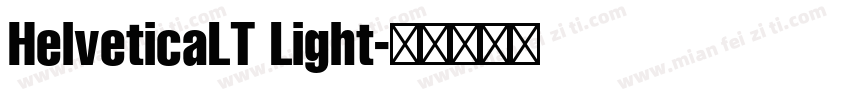 HelveticaLT Light字体转换